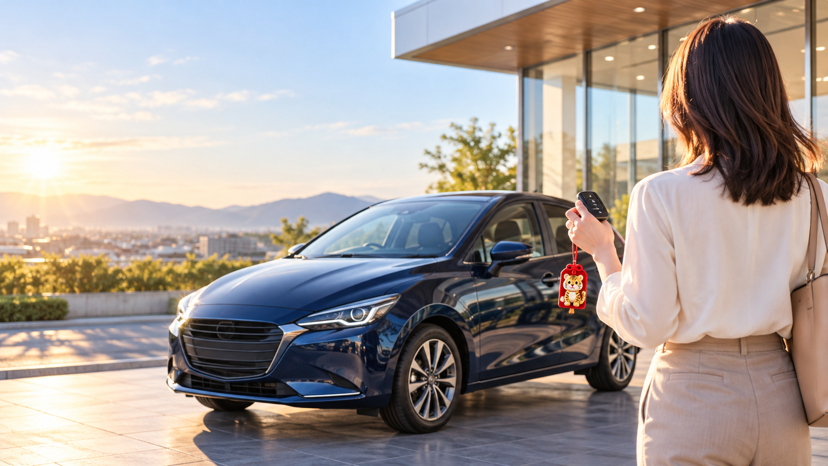 新しい車の納車イメージ。寅の日の縁起と納車時チェックの記事アイキャッチ